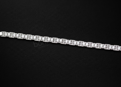 Men’s Moissanite Diamond Bracelet – D Color, VVS Clarity | Brilliant Luxury