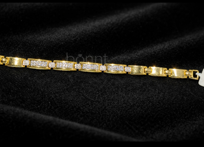 Men’s Moissanite Diamond Bracelet – D Color, VVS Clarity | Refined Brilliance