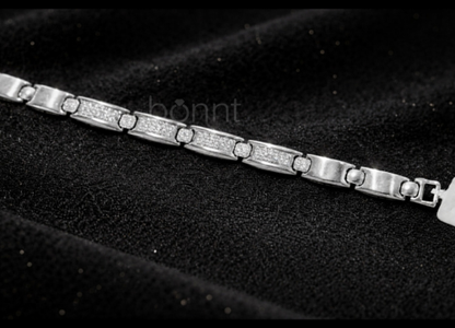 Men’s Moissanite Diamond Bracelet – D Color, VVS Clarity | Refined Brilliance