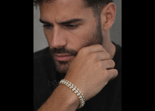 Men’s Lab Grown Diamond Cuban Bracelet – EF Color, VVS/VS Clarity | Bold Luxury Statement