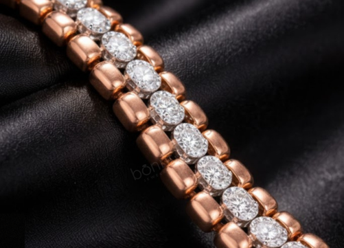 Men’s Lab Grown Diamond Cuban Bracelet – EF Color, VVS/VS Clarity | Bold Luxury Statement