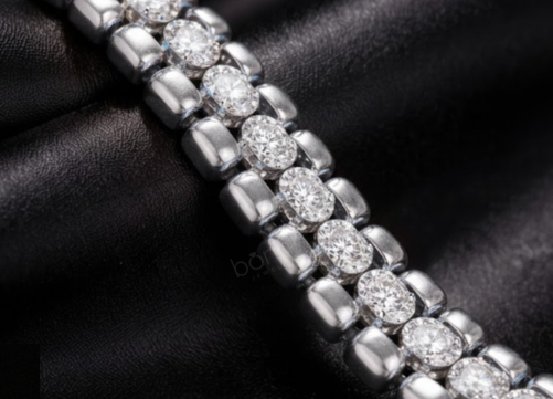 Men’s Lab Grown Diamond Cuban Bracelet – EF Color, VVS/VS Clarity | Bold Luxury Statement