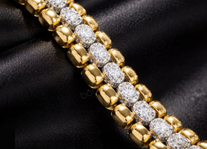 Men’s Lab Grown Diamond Cuban Bracelet – EF Color, VVS/VS Clarity | Bold Luxury Statement