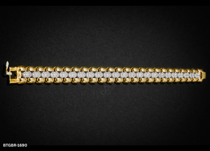 Men’s Lab Grown Diamond Cuban Bracelet – EF Color, VVS/VS Clarity | Bold Luxury Statement