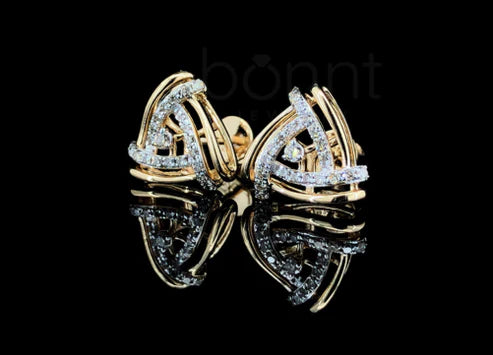 Eternal Trinity Moissanite Diamond Earrings | D Color • VVS Clarity • Ideal Cut