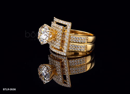 Luxury Moissanite Diamond Statement Ring – D Color VVS