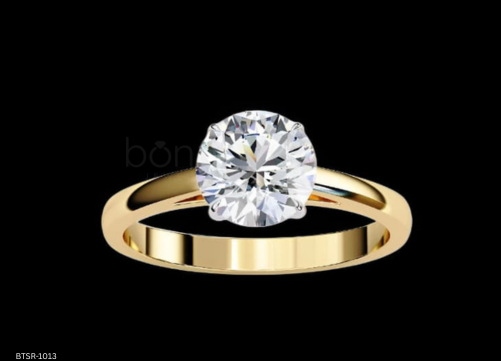 Eternal Sparkle Moissanite Solitaire Ring – D Color • VVS Clarity • Ideal Cut Brilliance