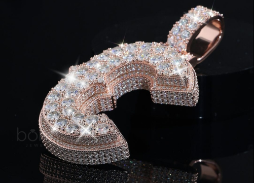 Iced “C” Initial Hip Hop Pendant – Lab Grown Diamond Luxury