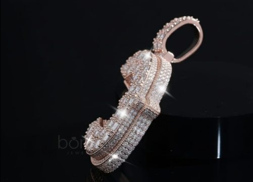 Iced “C” Initial Hip Hop Pendant – Lab Grown Diamond Luxury