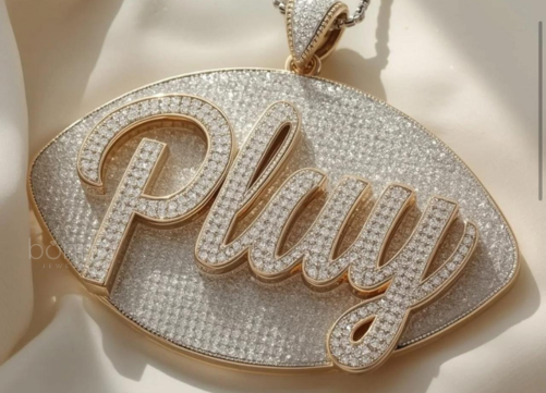 “Play” Iced Hip-Hop Pendant – D Color VVS Moissanite Luxury | Bonnt