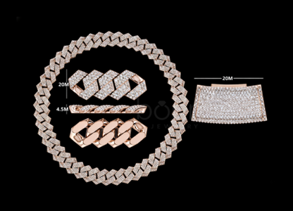 Iced Moissanite Cuban Link Chain – D Color VVS | Hip Hop Luxury Statement Necklace