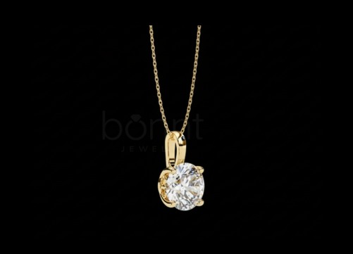 Timeless Everyday Elegance Round Solitaire Pendant in Lab-Grown Diamond | EF Color • VVS/VS Clarity