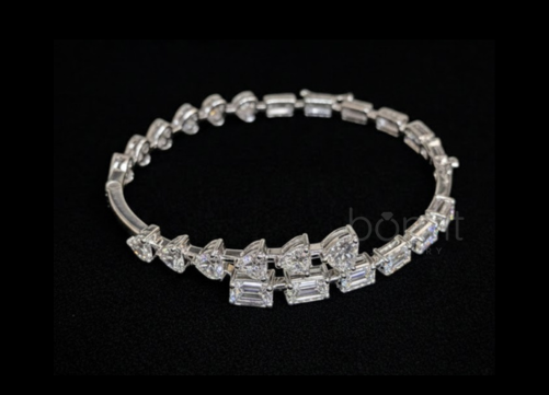 Eternal Love Moissanite Bracelet – D Color • VVS Clarity • Ideal Cut Sparkle | Available in 925 Silver, 10K, 14K & 18K Gold