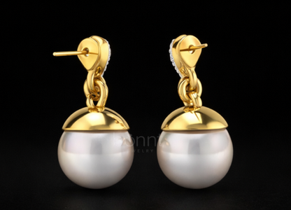 Valentine Trillion-Cut Lab Grown Diamond Stud Earrings in Gold or Silver | EF Color, VVS–VS Clarity