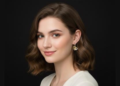 Heart Drop Lab-Grown Diamond Hoop Earrings – EF Color VVS/VS | Valentine’s Luxury Gift