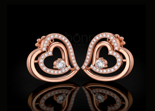 Heart Embrace Solitaire Lab-Grown Diamond Earrings | EF Color • VVS/VS Clarity | Sustainable Luxury