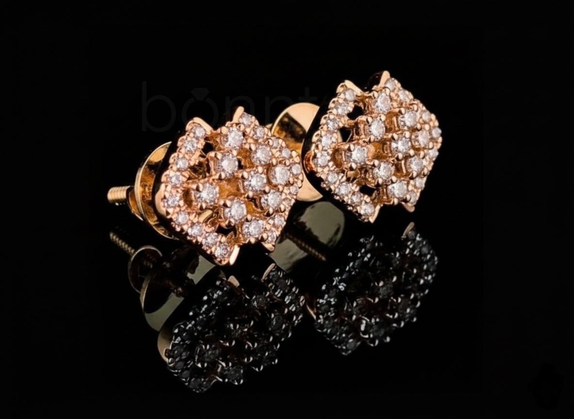 Luxury Lab-Grown Diamond Stud Earrings | EF Color • VVS–VS Clarity • Ideal Cut Brilliance