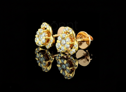 Trillion Bloom Lab-Grown Diamond Stud Earrings | EF Color • VVS–VS Clarity • Ideal Cut