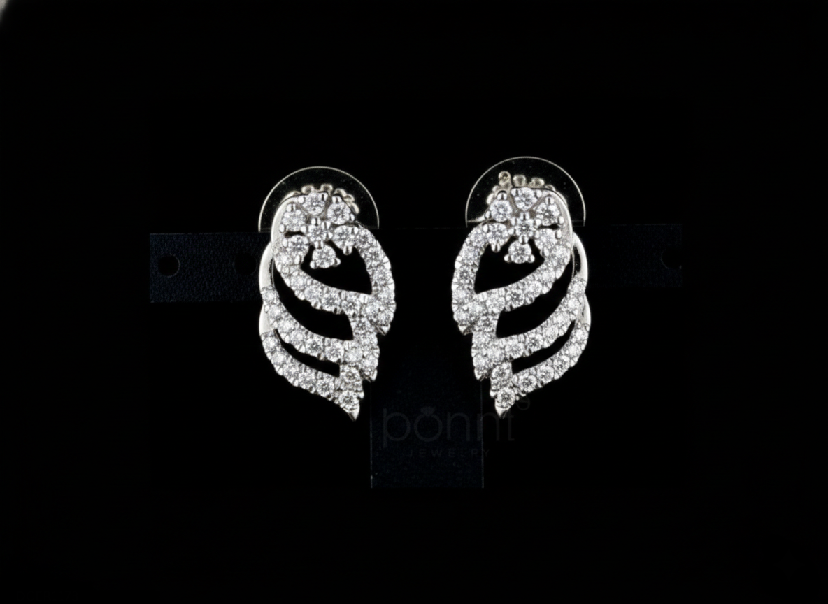 Eternal Bloom Lab-Grown Diamond Earrings | EF Color • VVS–VS Clarity • Ideal Cut