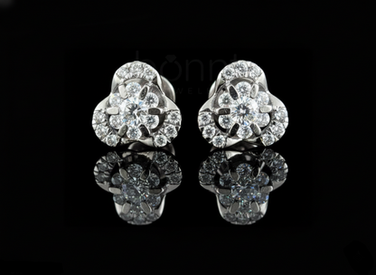 Trillion Bloom Lab-Grown Diamond Stud Earrings | EF Color • VVS–VS Clarity • Ideal Cut