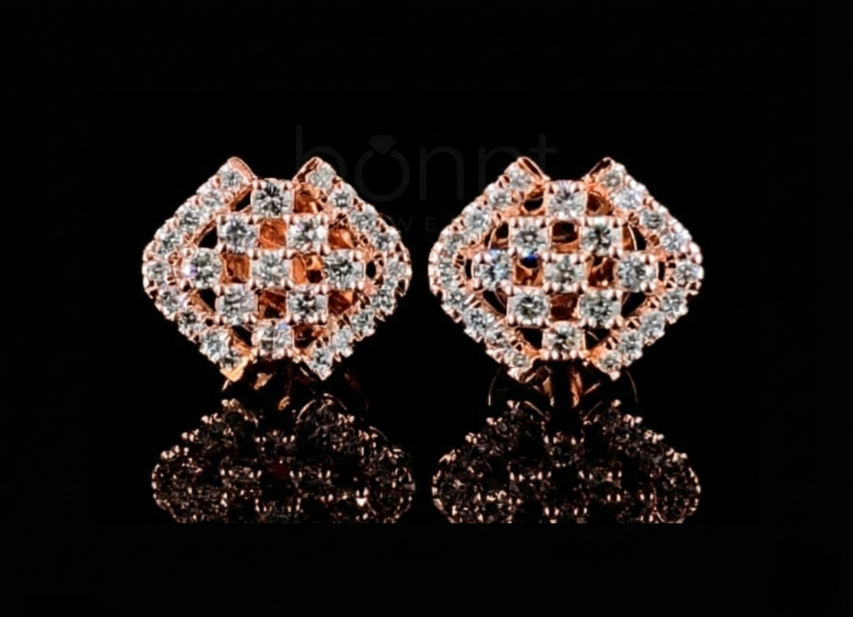 Luxury Lab-Grown Diamond Stud Earrings | EF Color • VVS–VS Clarity • Ideal Cut Brilliance