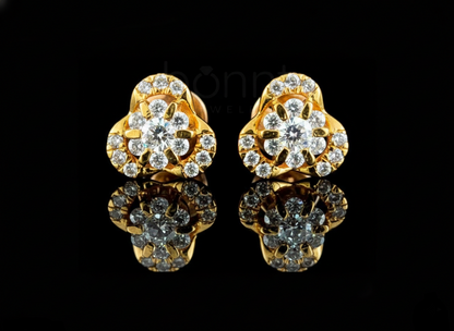 Trillion Bloom Lab-Grown Diamond Stud Earrings | EF Color • VVS–VS Clarity • Ideal Cut