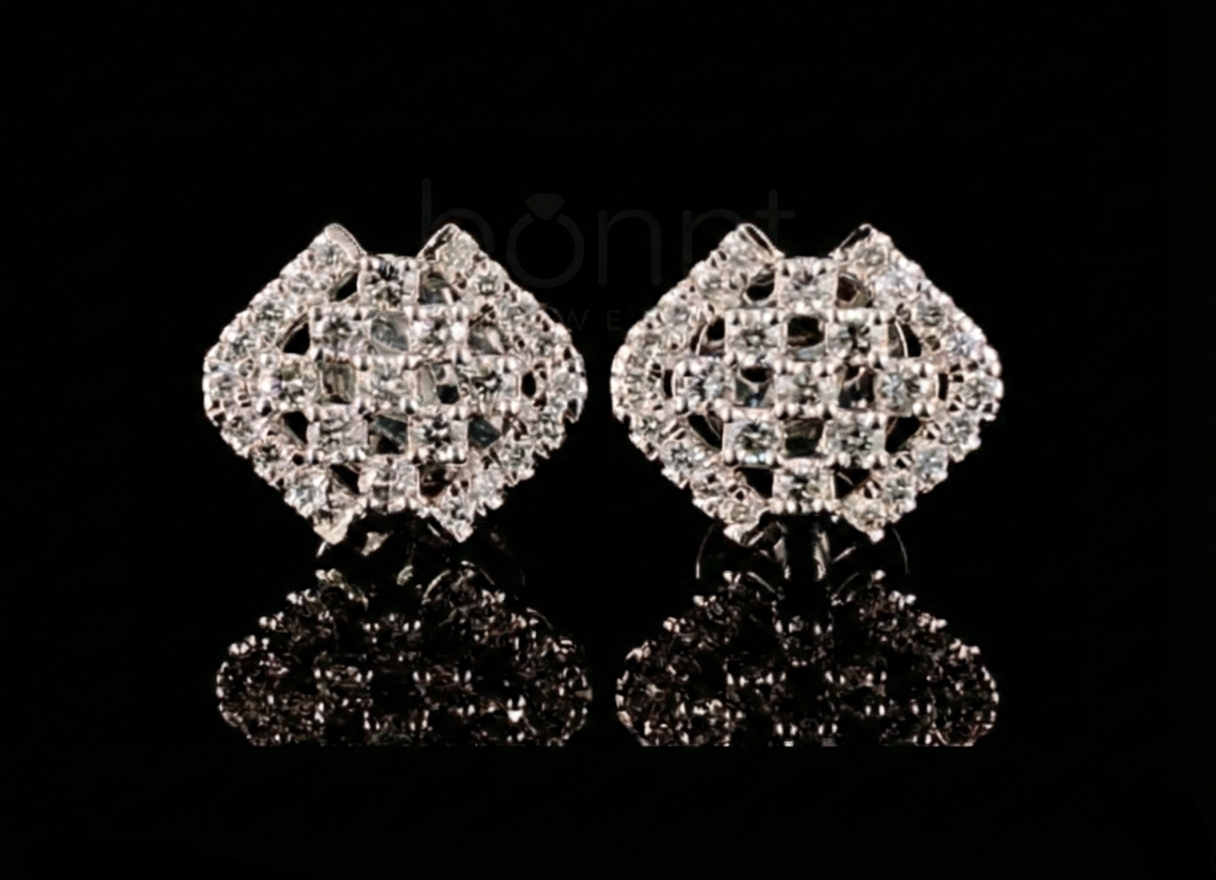 Luxury Lab-Grown Diamond Stud Earrings | EF Color • VVS–VS Clarity • Ideal Cut Brilliance