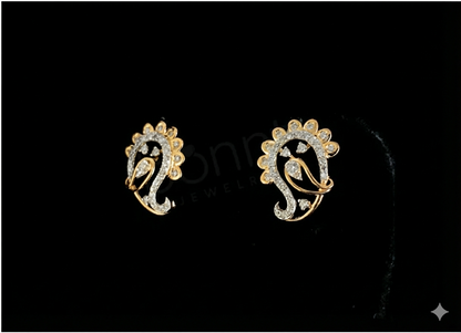 Paisley Grace Lab-Grown Diamond Stud Earrings – EF Color, VVS/VS | Artistic Luxury Elegance