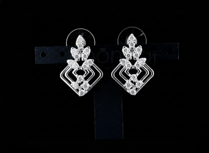 Radiant Geometry Lab-Grown Diamond Drop Earrings