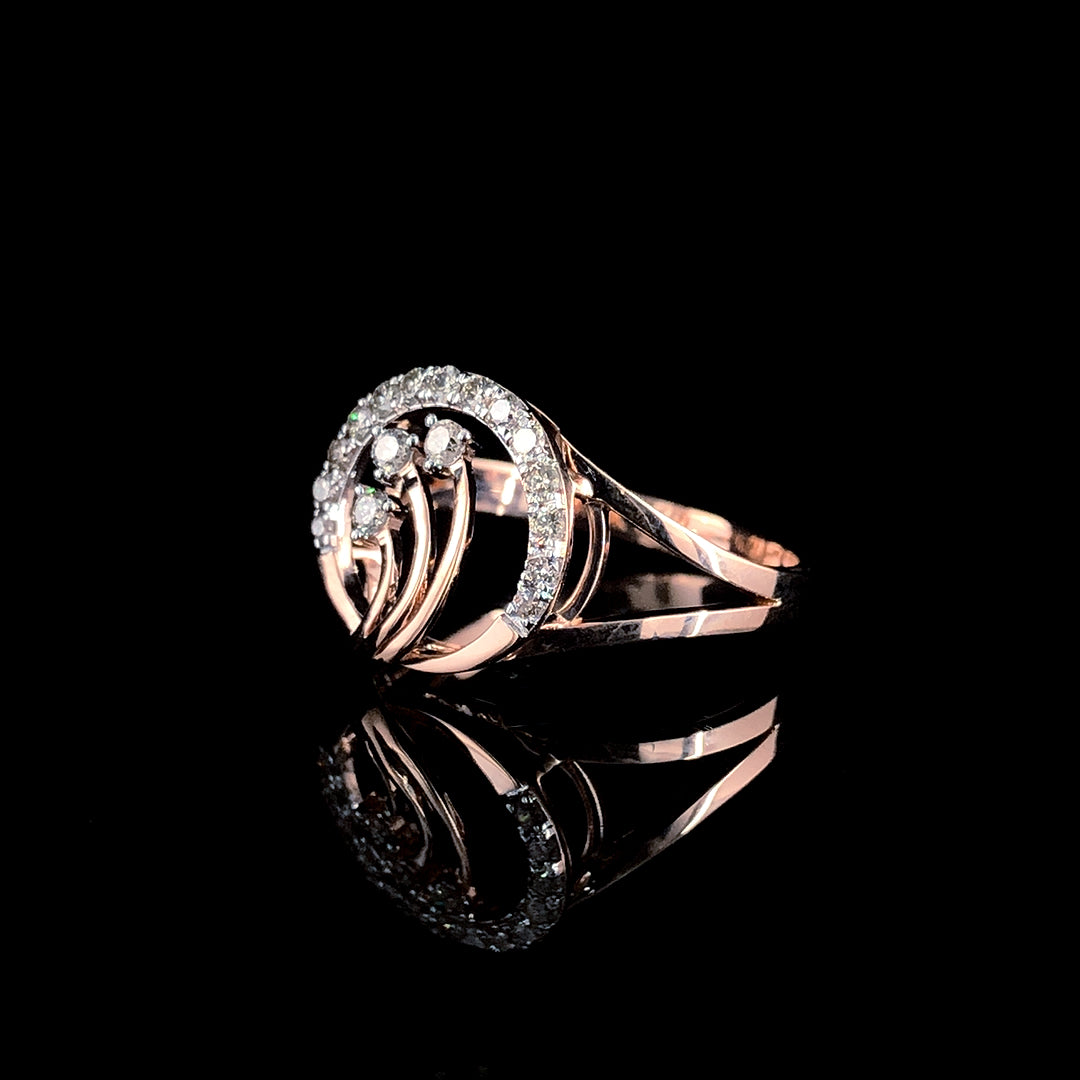 Eternal Embrace Moissanite Diamond Ring – D Color VVS Clarity | Romantic Swirl Design