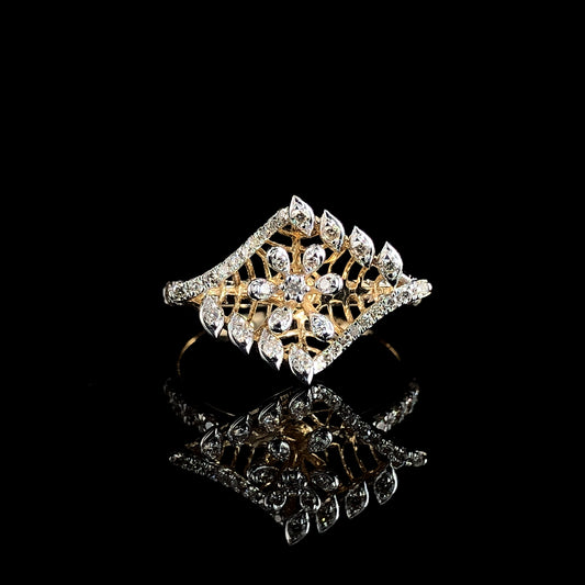 Moissanite Diamond Ring in D Color VVS | Vintage-Inspired Luxury Statement Ring