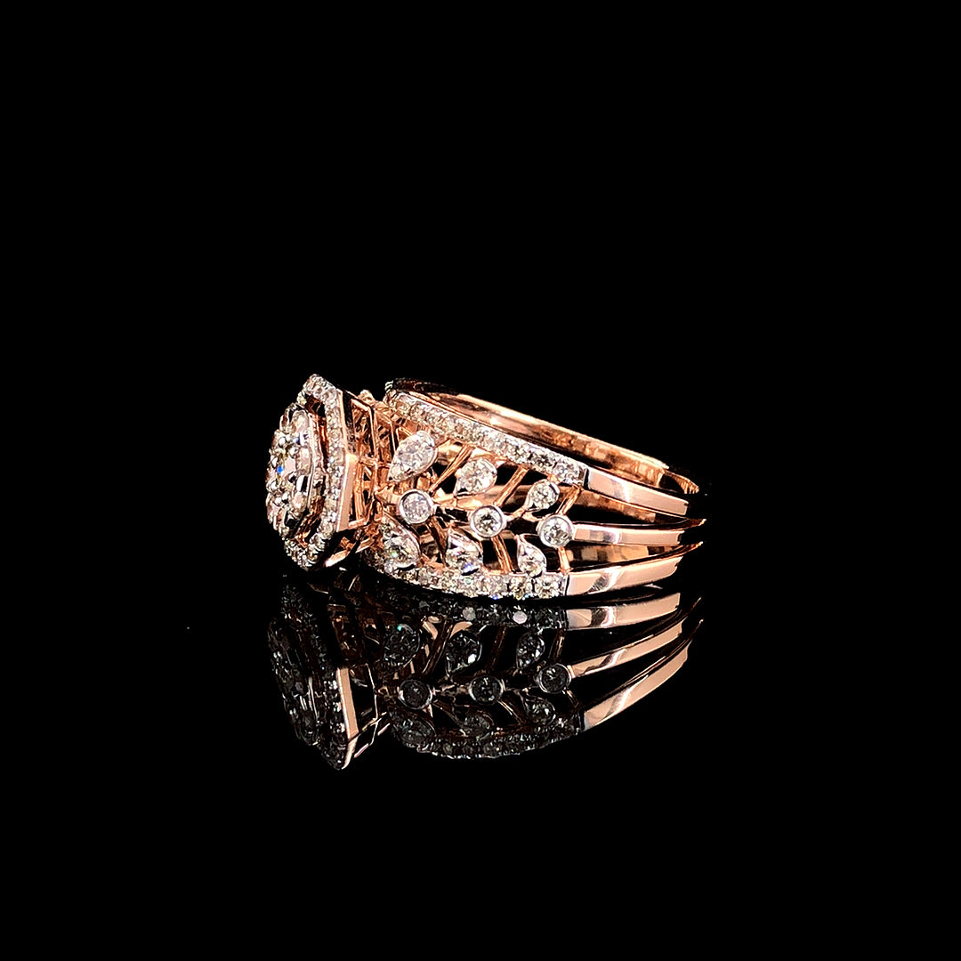 Luxury EF Color Lab-Grown Diamond Ring | VVS–VS Clarity | Ideal Cut Halo Statement Design