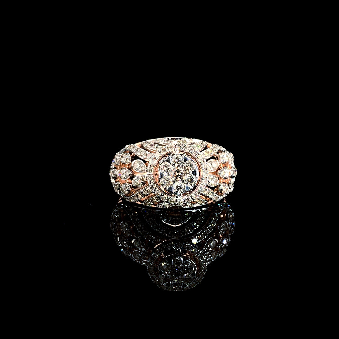 Eternal Bloom Moissanite Solitaire Ring – D Color VVS Clarity | Ideal Cut