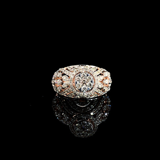 Timeless Garden Lab-Grown Diamond Ring – EF Color | VVS–VS Clarity | Ideal Cut