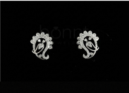 Paisley Grace Lab-Grown Diamond Stud Earrings – EF Color, VVS/VS | Artistic Luxury Elegance