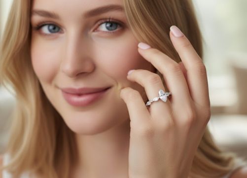 Marquise Solitaire Lab-Grown Diamond Ring (EF Color, VVS/VS Clarity) | Elegant Romance by bonnt.com