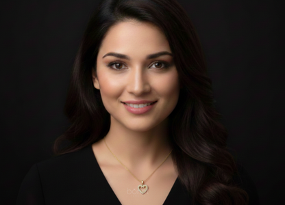 The Amour Moissanite Heart Pendant