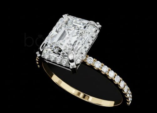 Radiant Emerald-Cut Lab Grown Diamond Solitaire Ring – EF Color, VVS/VS Clarity | Timeless Luxury