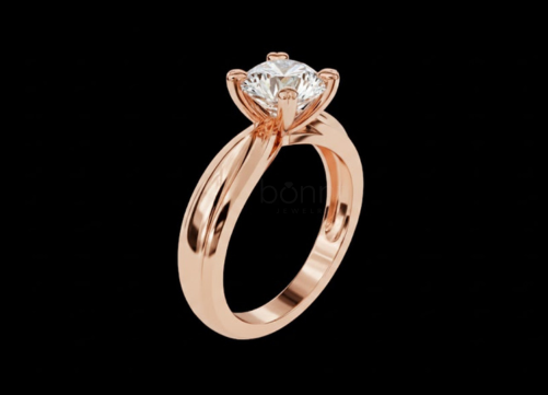 Classic Round Solitaire Ring in Lab-Grown Diamond (EF Color, VVS/VS Clarity)