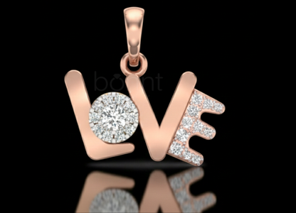 "Written in the Stars" LOVE Lab-Grown Pendant