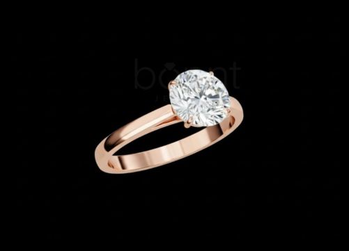 Eternal Sparkle Moissanite Solitaire Ring – D Color • VVS Clarity • Ideal Cut Brilliance