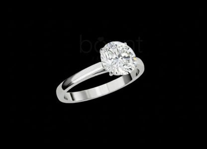 Eternal Sparkle Moissanite Solitaire Ring – D Color • VVS Clarity • Ideal Cut Brilliance