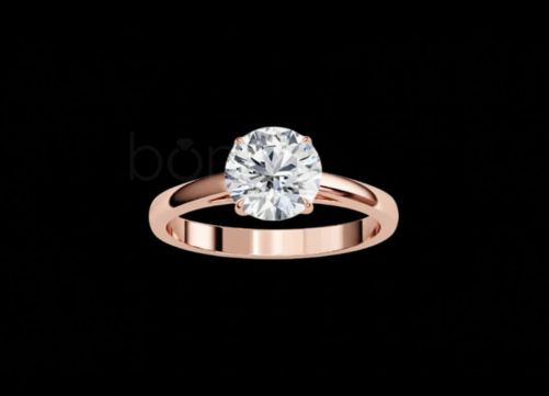 Eternal Sparkle Moissanite Solitaire Ring – D Color • VVS Clarity • Ideal Cut Brilliance