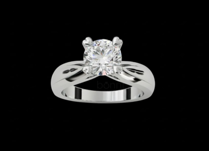 Classic Round Solitaire Ring in Lab-Grown Diamond (EF Color, VVS/VS Clarity)
