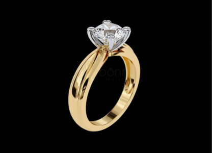 Classic Round Solitaire Ring in Lab-Grown Diamond (EF Color, VVS/VS Clarity)