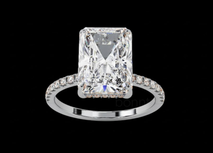 Radiant-Cut Lab Grown Diamond Solitaire Ring – EF Color, VVS/VS Clarity | Bonnt