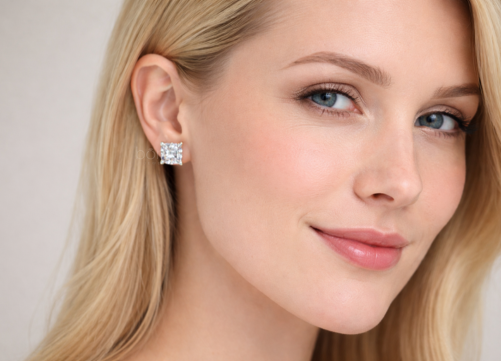 Timeless Power Solitaire Lab-Grown Studs