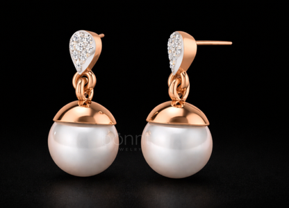 Valentine Trillion-Cut Lab Grown Diamond Stud Earrings in Gold or Silver | EF Color, VVS–VS Clarity