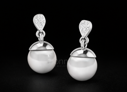 Valentine Trillion-Cut Lab Grown Diamond Stud Earrings in Gold or Silver | EF Color, VVS–VS Clarity