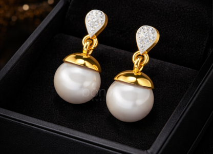 Valentine Trillion-Cut Lab Grown Diamond Stud Earrings in Gold or Silver | EF Color, VVS–VS Clarity